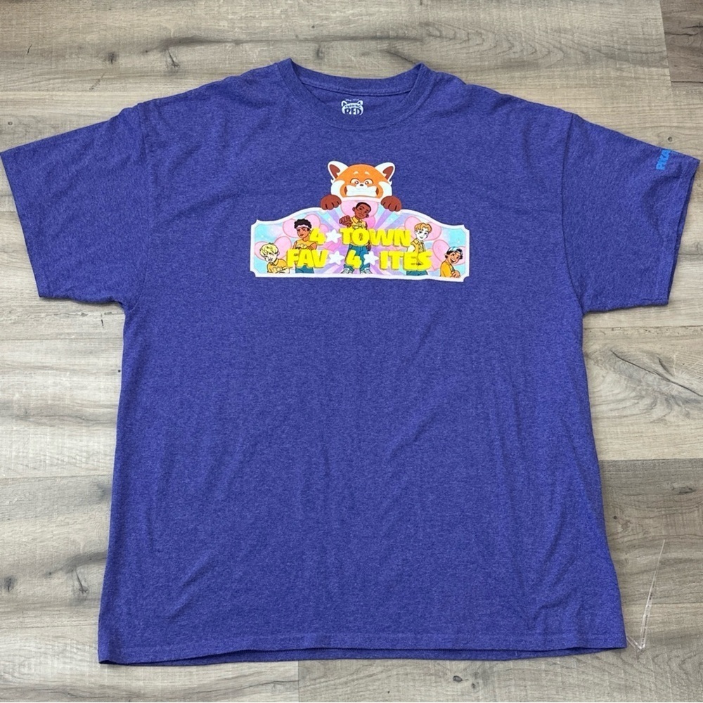 Purple Oversized PixarFest 2024 Turning Red 4*TOWN Shirt Disneyland Red Panda